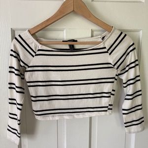 Striped crop top